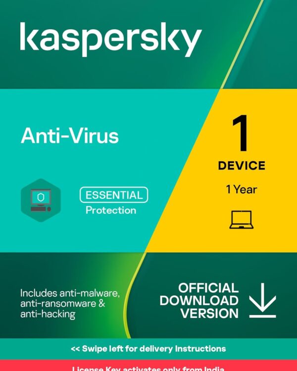 Kaspersky Anti-Virus - 1 User, 1 Year, Email Delivery