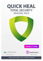 Quick Heal Total Security – Renewal, 2 Users, 3 Years, Email Delivery