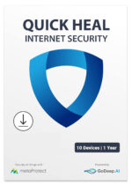 Quick Heal Internet Security - 10 Users, 1 Year, Email Delivery