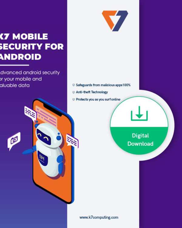 K7 Mobile Security for Android - 1 User, 1 Year, Email Delivery