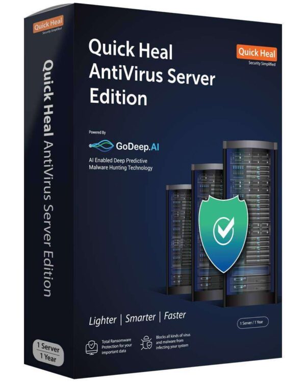 Quick Heal Antivirus Server Edition - 1 Server, 1 Year, Email Delivery