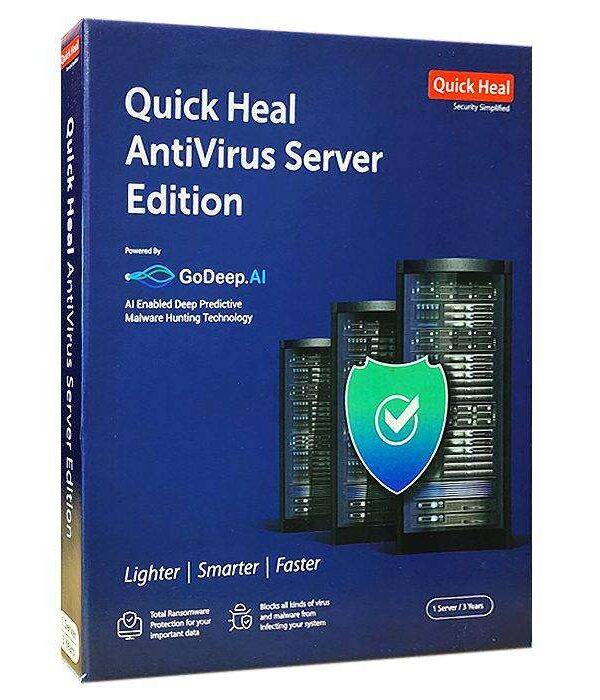 Quick Heal Antivirus Server Edition - 1 Server, 3 Years, Email Delivery