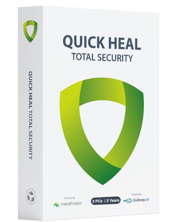 Quick Heal Total Security - 3 Users, 3 Years, Email Delivery